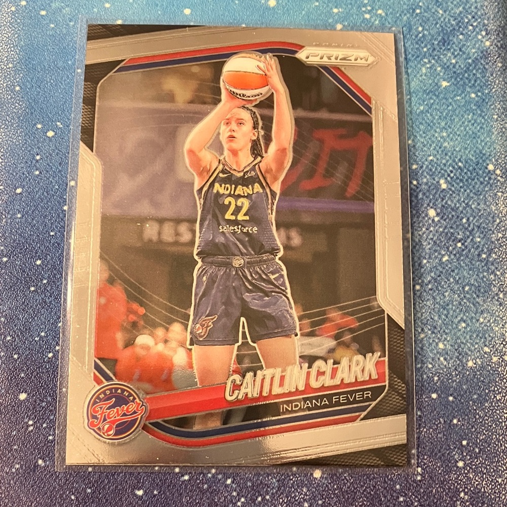 Caitlin Clark Indiana Fever silver prizm Basketball Card